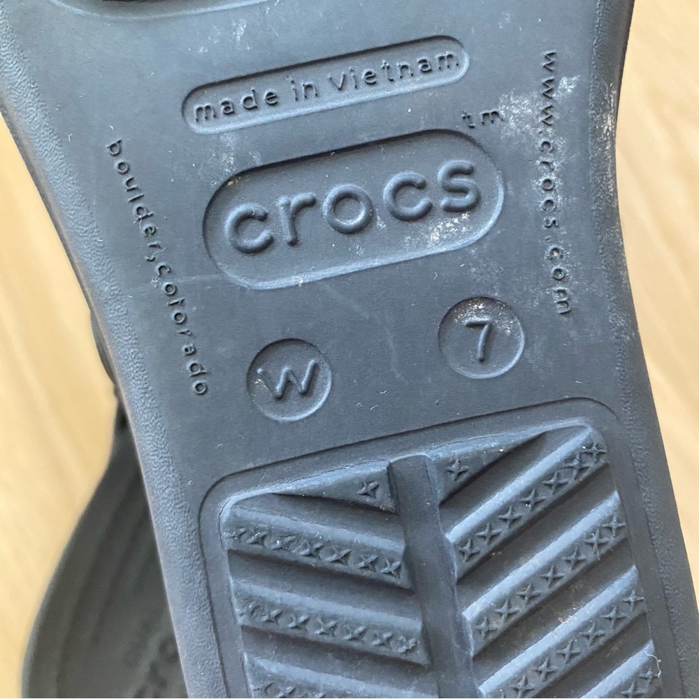 CROCS DUAL COMFORT THONG WEDGES - Picture 9 of 9